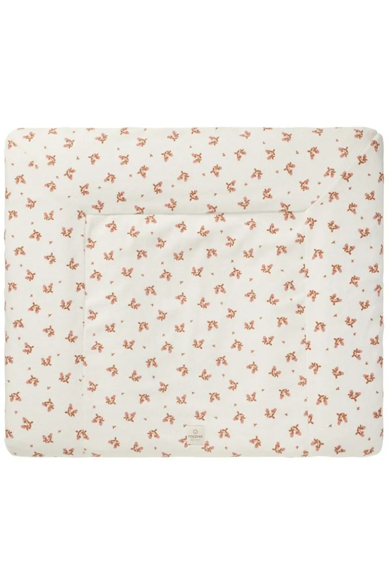 aankleedkussenhoes_bloomi_2-2.webp Noppies Aankleedkussenhoezen | Thuis<Aankleedkussenhoes Blooming Clover 77x87cm - Misty Rose