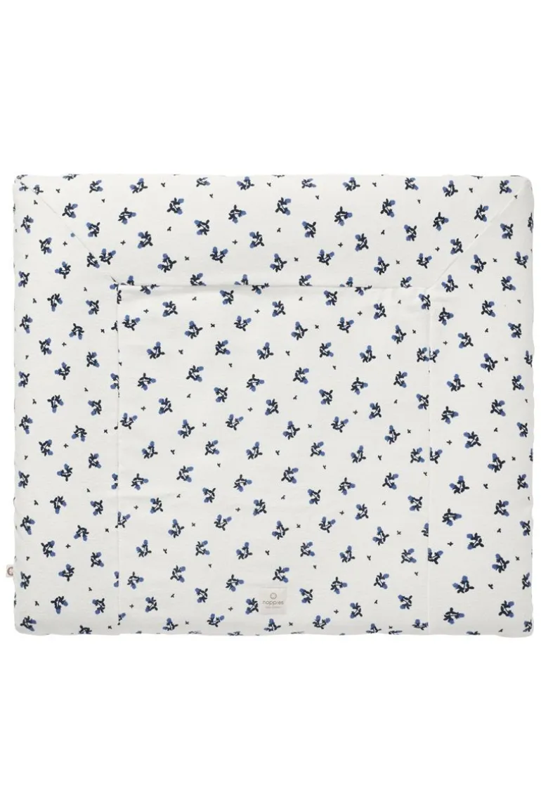 aankleedkussenhoes_bloomi_2-3.webp Noppies Aankleedkussenhoezen | Thuis<Aankleedkussenhoes Blooming Clover 77x87cm - Colony Blue