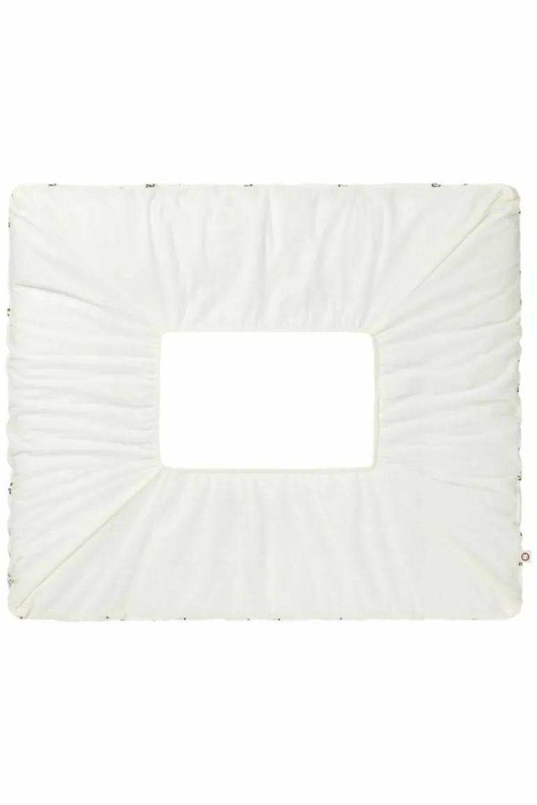 aankleedkussenhoes_bloomi_6-2.webp Noppies Aankleedkussenhoezen | Thuis<Aankleedkussenhoes Blooming Clover 77x87cm - Beetle