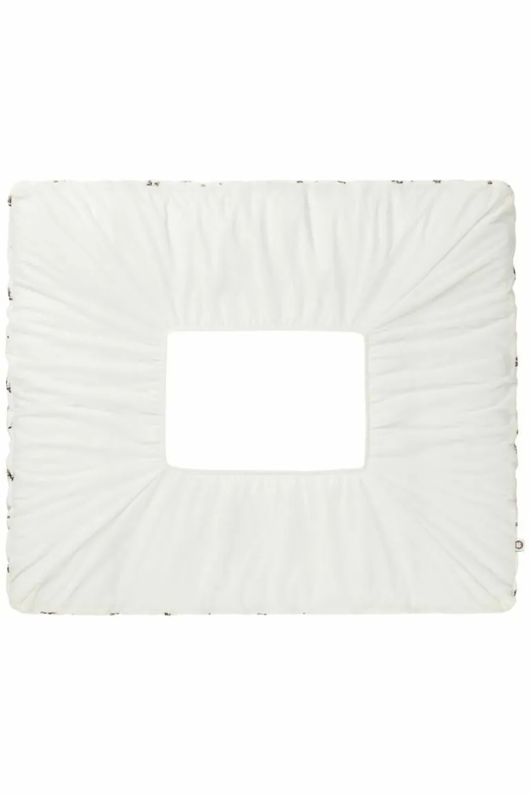 aankleedkussenhoes_bloomi_6-3.webp Noppies Aankleedkussenhoezen | Thuis<Aankleedkussenhoes Blooming Clover 77x87cm - Jet Stream
