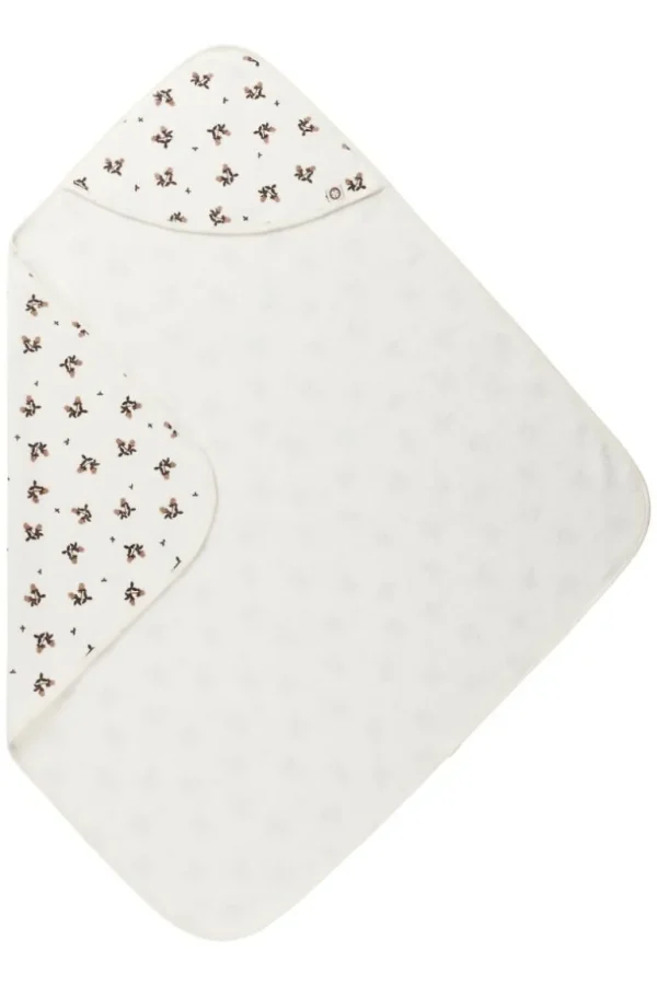 Noppies Badcapes & Wikkeldoeken | Thuis<Badcape Blooming Clover 100x105 Cm - Jet Stream