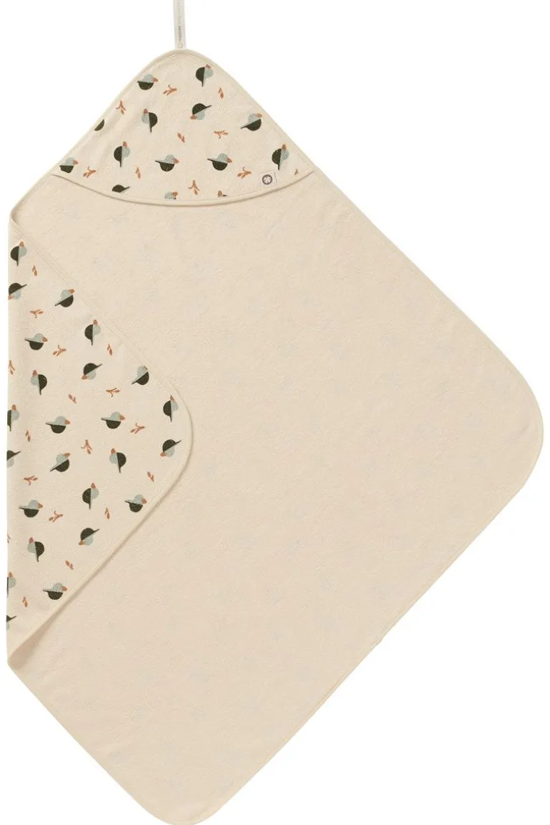 badcape_printed_duck_baby_1-1.webp Noppies Badcapes & Wikkeldoeken | Thuis<Badcape Printed Duck Baby Hooded Towel - Beetle
