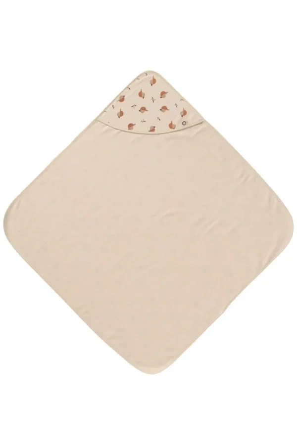 Noppies Badcapes & Wikkeldoeken | Thuis<Badcape Printed Duck Baby Hooded Towel - Indian Tan
