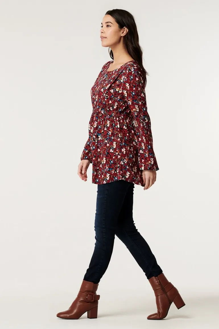 blouse__dark_red_8-1.webp Noppies Blouses | Blouses & Tunieken<Blouse - Dark Red