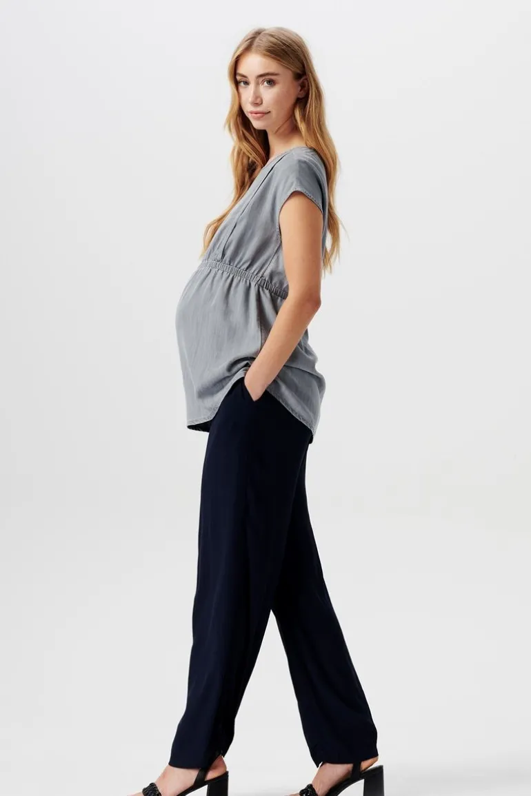blouse__grey_denim_5.webp Noppies Blouses | Blouses & Tunieken<Blouse - Grey Denim