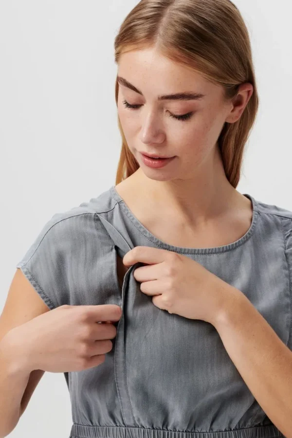 Noppies Blouses | Blouses & Tunieken<Blouse - Grey Denim