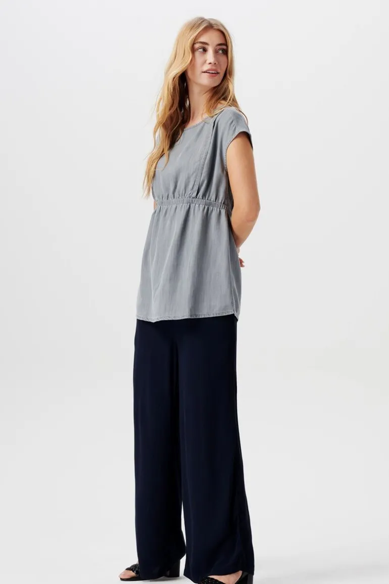 blouse__grey_denim_7.webp Noppies Blouses | Blouses & Tunieken<Blouse - Grey Denim