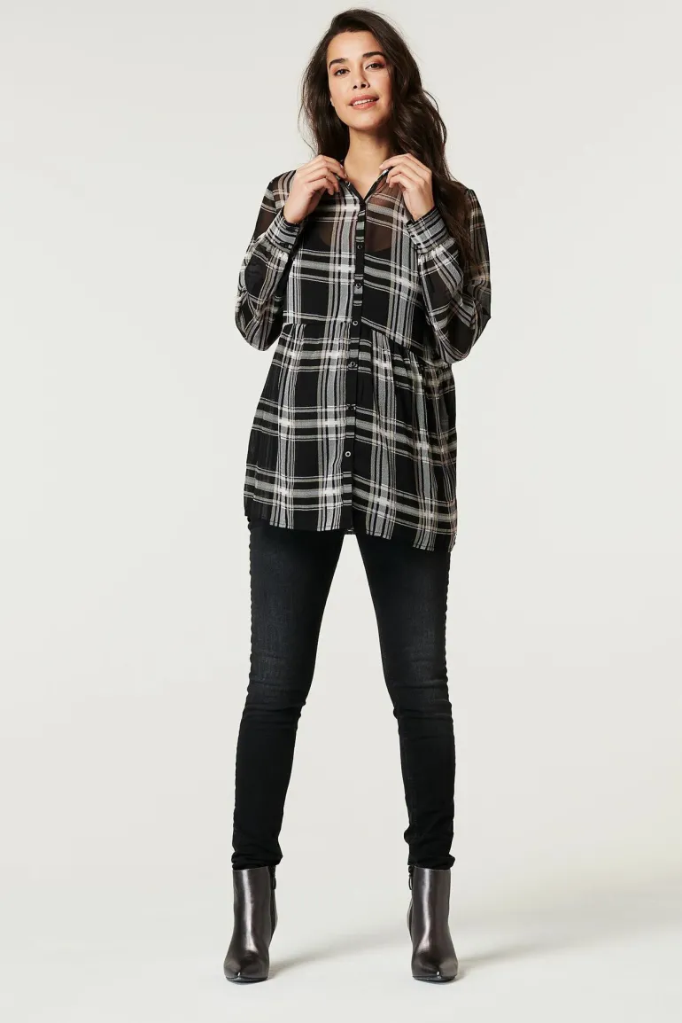 blouse__gunmetal_0-1.webp Noppies Blouses | Blouses & Tunieken<Blouse - Gunmetal