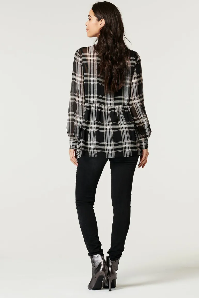 blouse__gunmetal_12-1.webp Noppies Blouses | Blouses & Tunieken<Blouse - Gunmetal