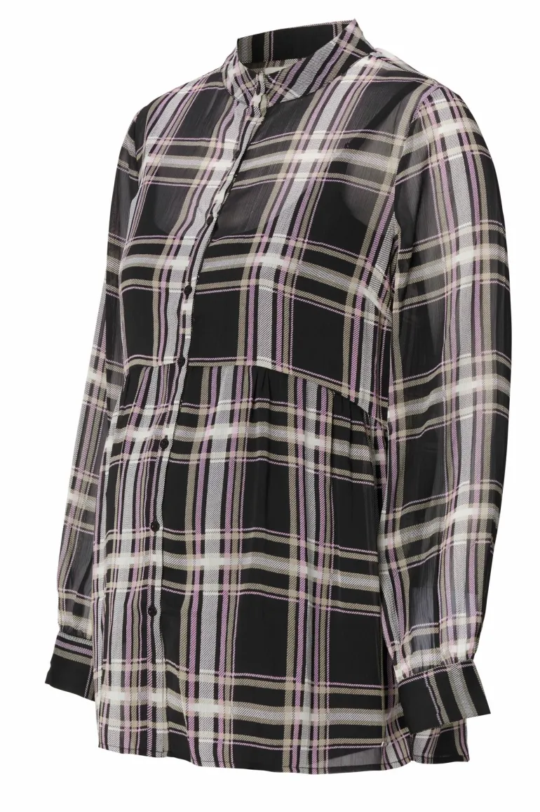 blouse__gunmetal_4-1.webp Noppies Blouses | Blouses & Tunieken<Blouse - Gunmetal