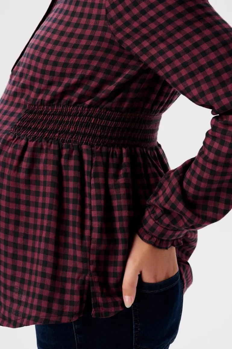 blouse__plum_red_5.webp Noppies Blouses | Blouses & Tunieken<Blouse - Plum red