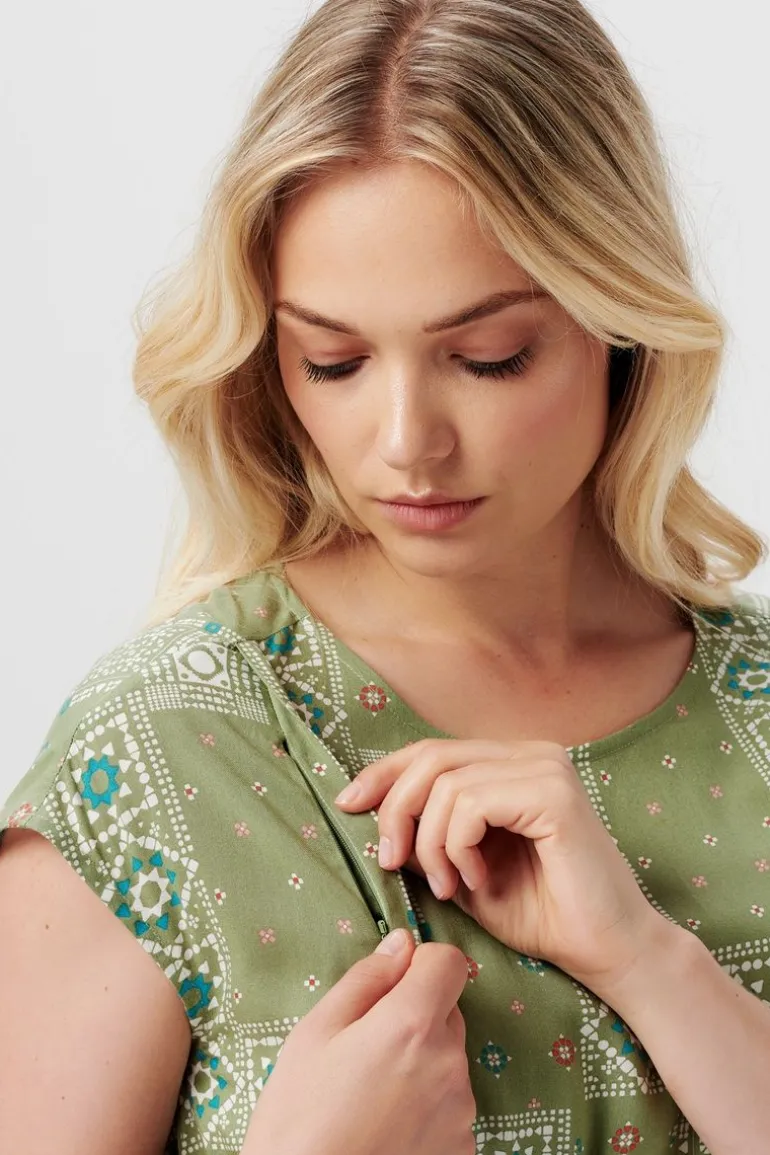 blouse__real_olive_14.webp Noppies Blouses | Blouses & Tunieken<Blouse - Real Olive