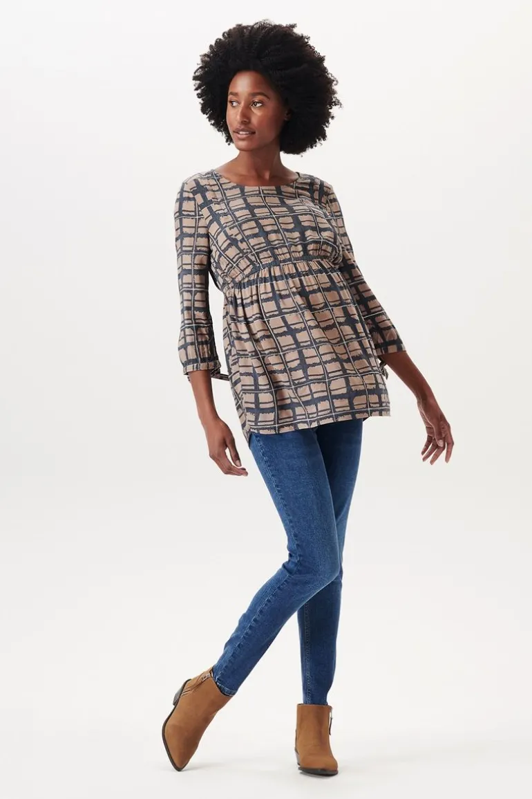 blouse__taupe_grey_8.webp Noppies Blouses | Blouses & Tunieken<Blouse - Taupe Grey