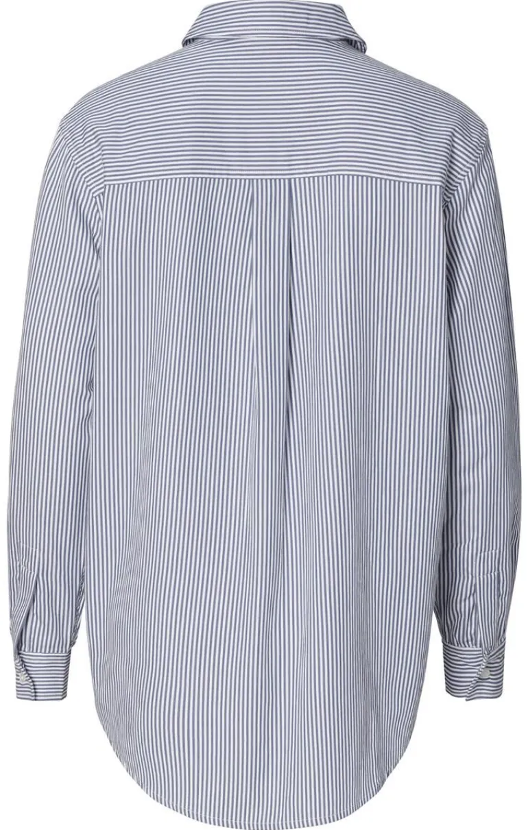 blouse_arles__gris_blue_s_3.webp Noppies Blouses | Blouses & Tunieken<Blouse Arles - Gris blue Stripe