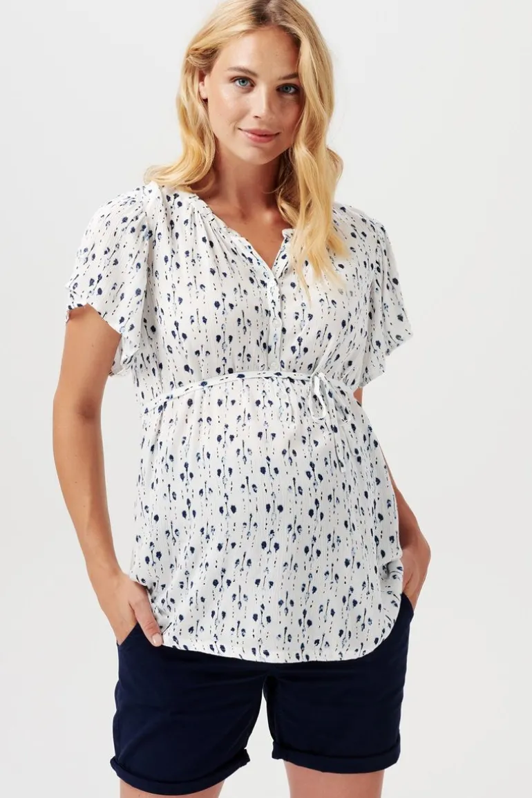 blouse_duzce__jet_stream_0.webp Noppies Blouses | Blouses & Tunieken<Blouse Duzce - Jet Stream
