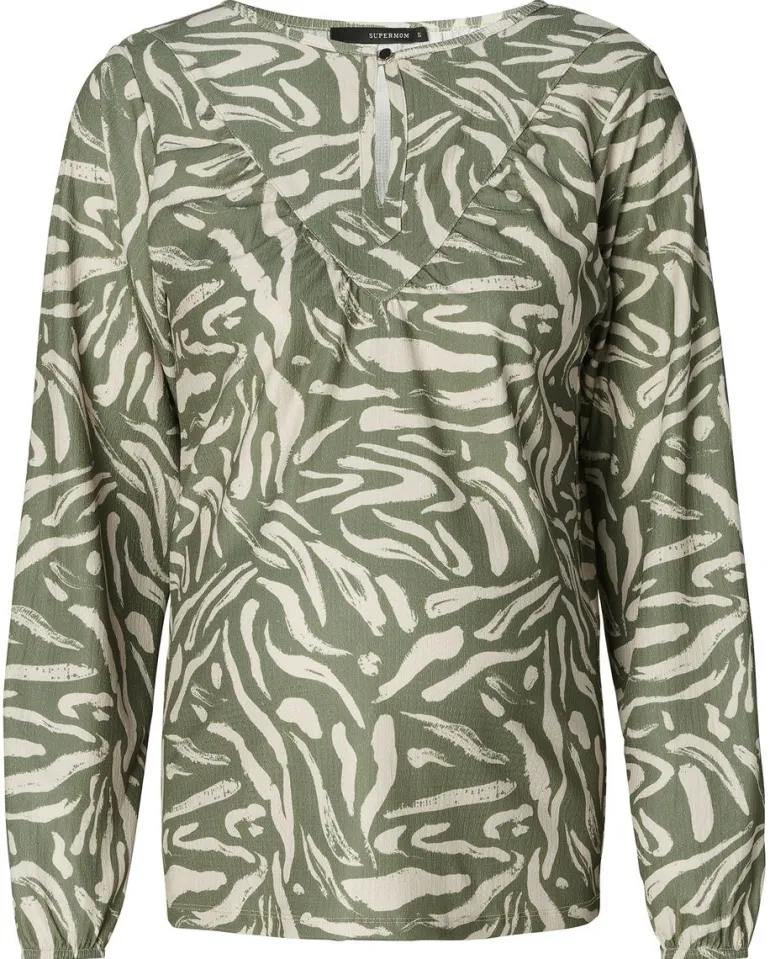 blouse_edgemore__olivine_8.webp Noppies Blouses & Tunieken<Blouse Edgemore - Olivine