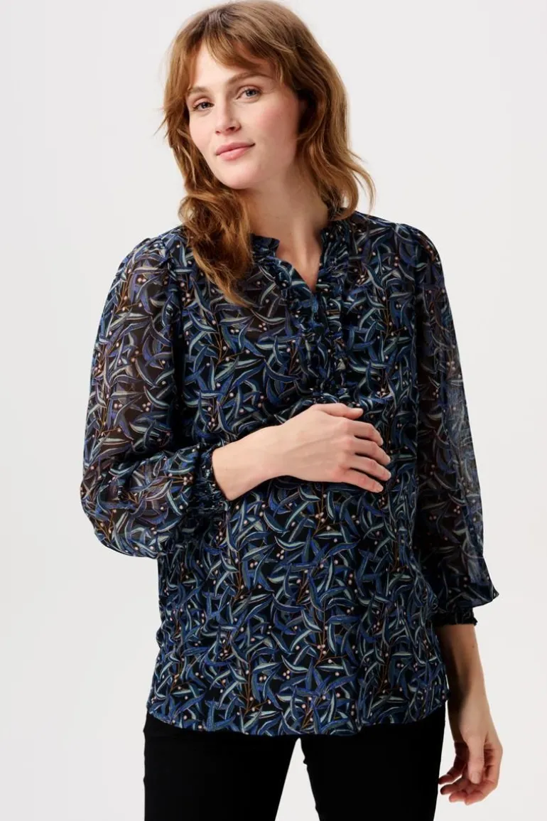 blouse_foggia__black_oliv_0.webp Noppies Blouses | Blouses & Tunieken<Blouse Foggia - Black Olive
