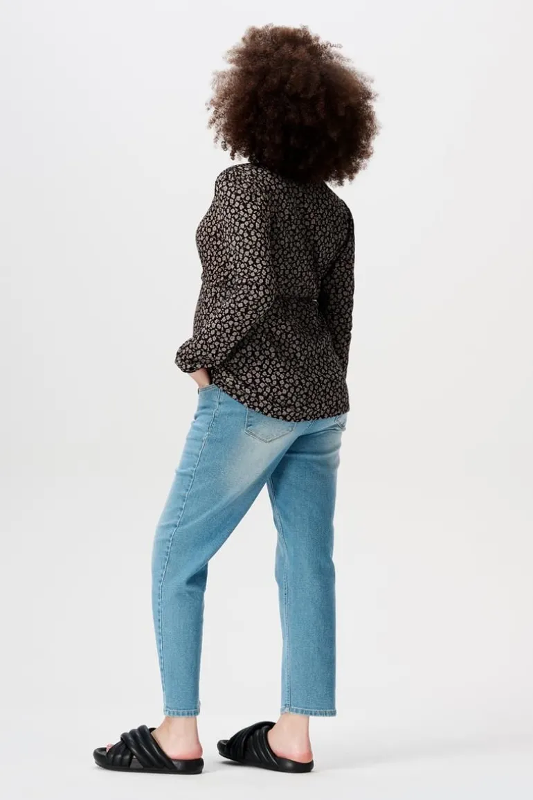 blouse_janice__black_flow_1.webp Noppies Blouses | Blouses & Tunieken<Blouse Janice - Black flower