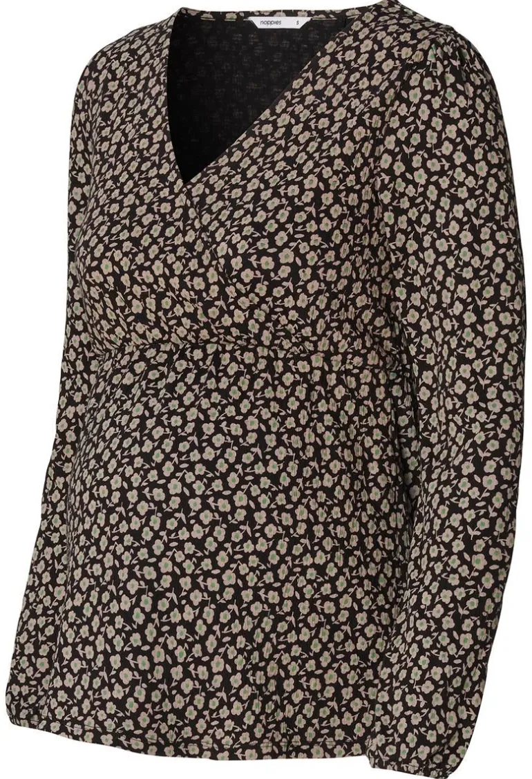 blouse_janice__black_flow_4.webp Noppies Blouses | Blouses & Tunieken<Blouse Janice - Black flower