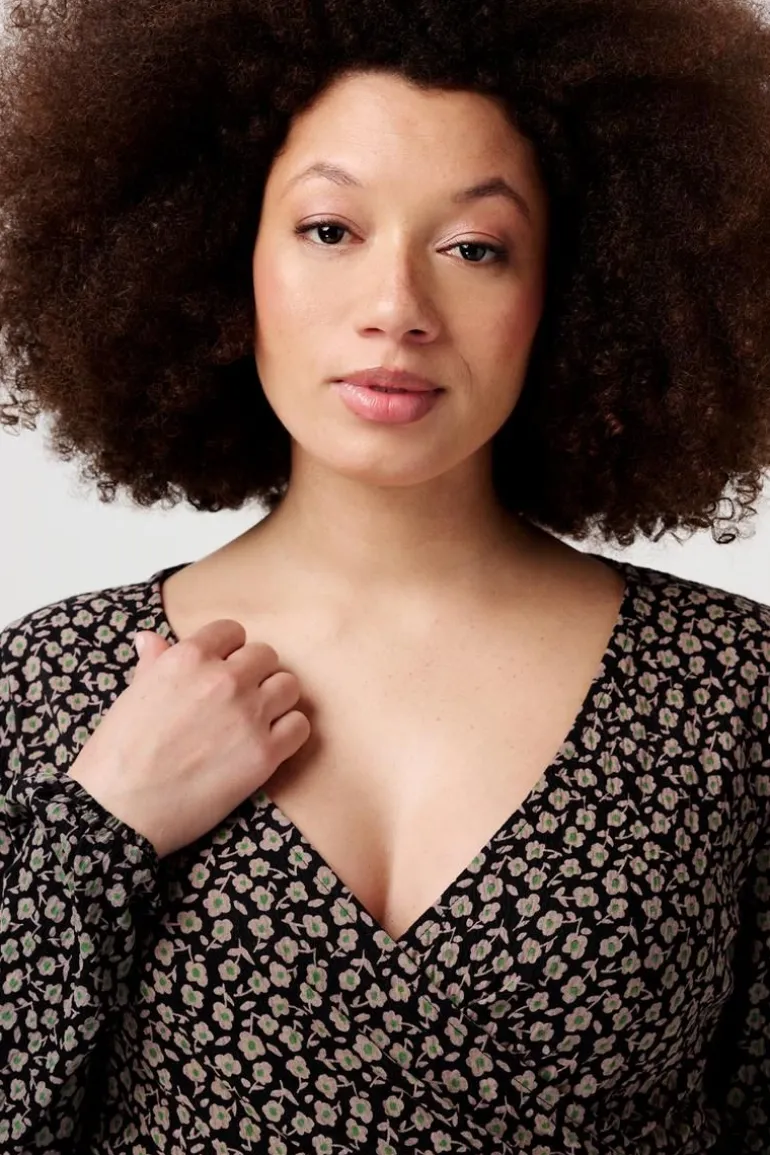 blouse_janice__black_flow_5.webp Noppies Blouses | Blouses & Tunieken<Blouse Janice - Black flower