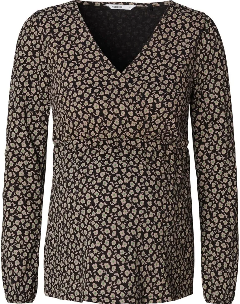 blouse_janice__black_flow_8.webp Noppies Blouses | Blouses & Tunieken<Blouse Janice - Black flower
