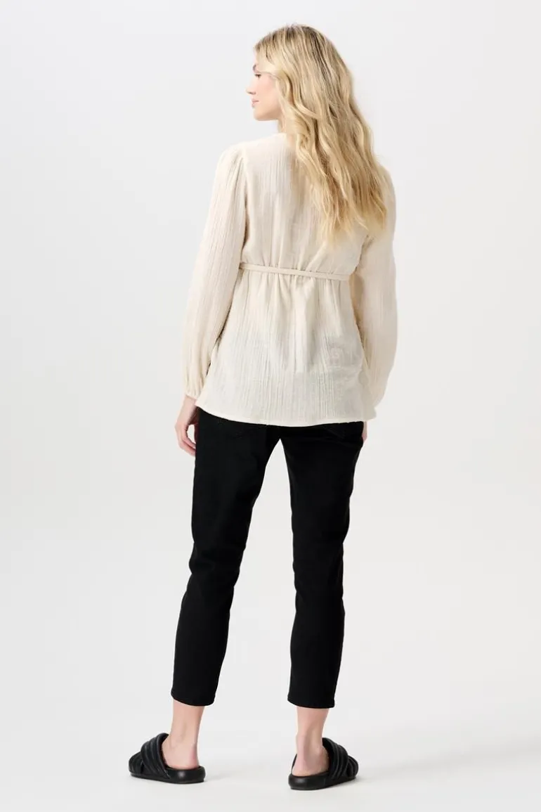 blouse_joy__whitecap_gray_1.webp Noppies Blouses | Blouses & Tunieken<Blouse Joy - Whitecap Gray