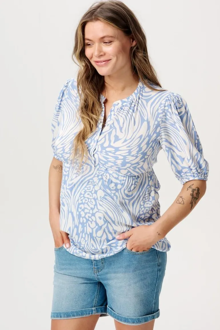 blouse_kensi__cornflower_6.webp Noppies Blouses | Blouses & Tunieken<Blouse Kensi - Cornflower