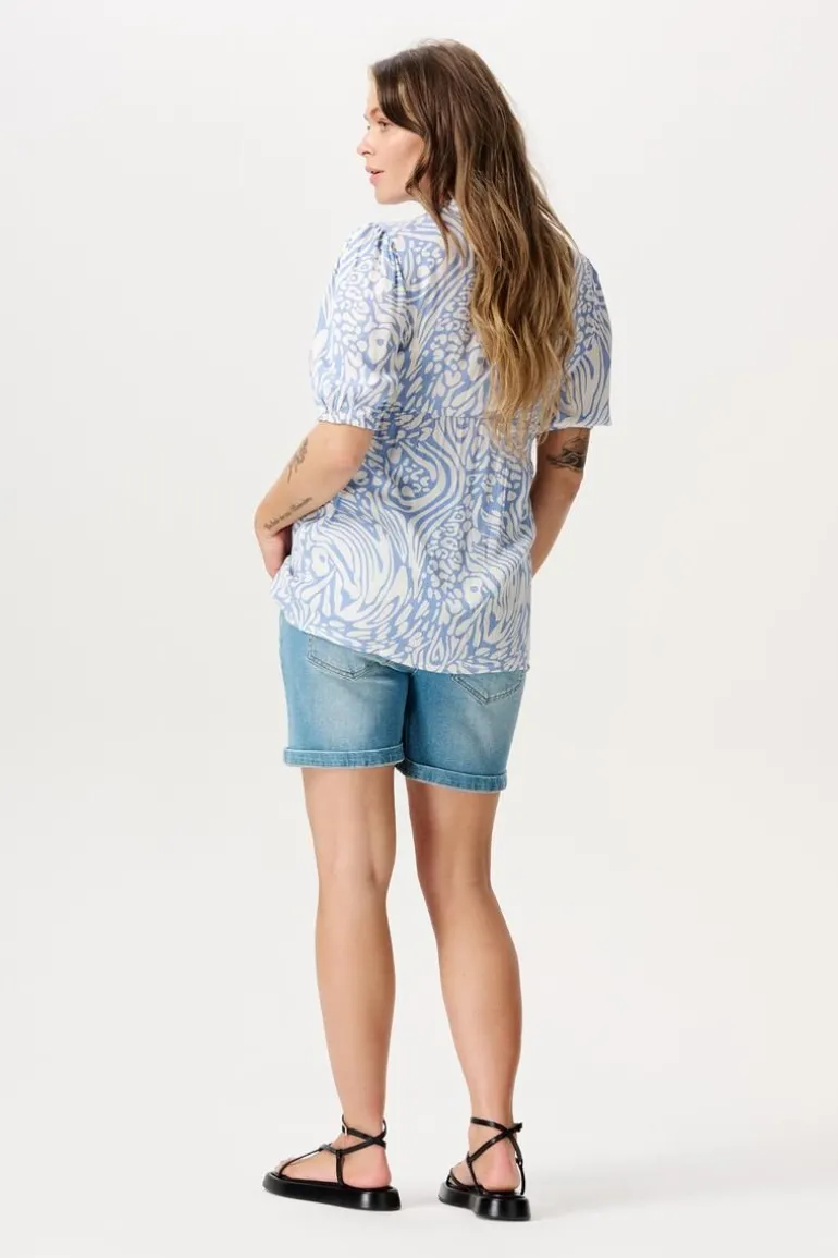 blouse_kensi__cornflower_7.webp Noppies Blouses | Blouses & Tunieken<Blouse Kensi - Cornflower