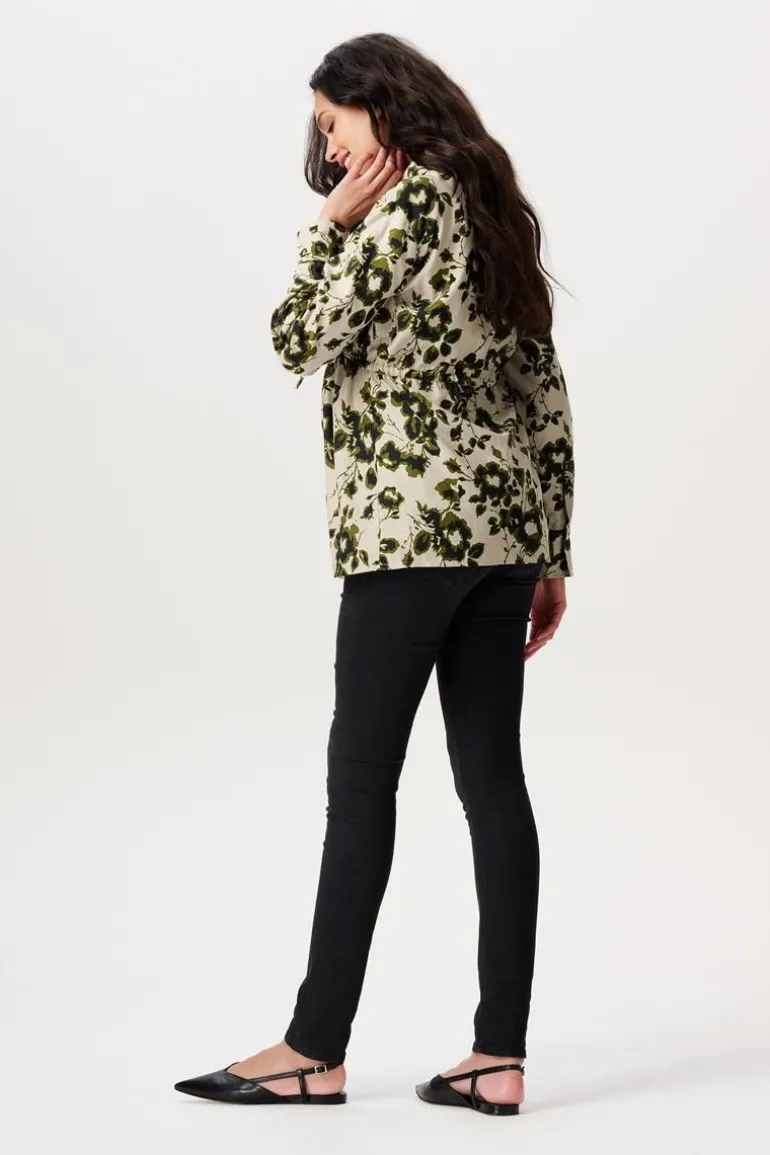 blouse_perho__big_flower__1.webp Noppies Blouses | Blouses & Tunieken<Blouse Perho - Big flower Abbey Stone