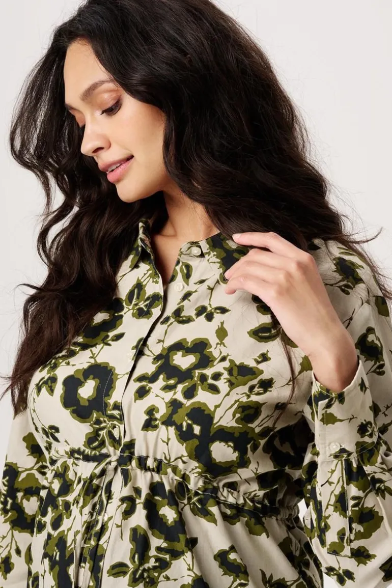 blouse_perho__big_flower__5.webp Noppies Blouses | Blouses & Tunieken<Blouse Perho - Big flower Abbey Stone