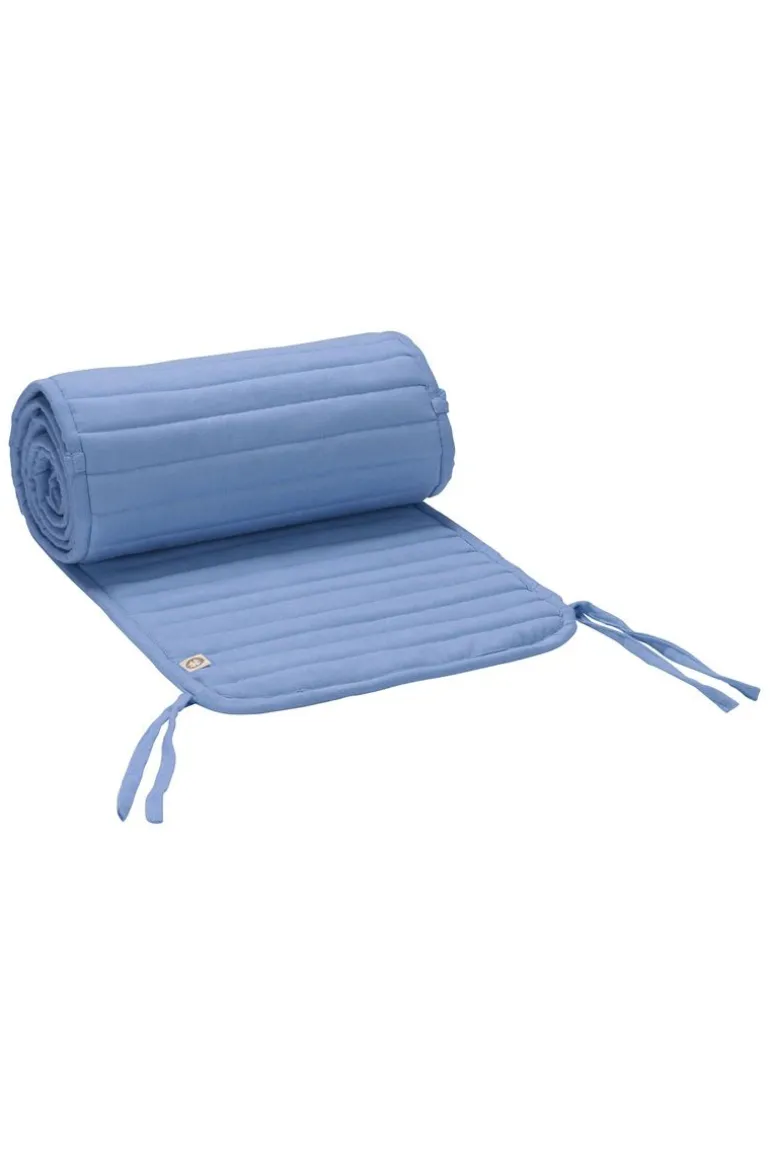 boxbumper_quilted_bed_bum_2-1.webp Noppies Boxbumpers | Thuis<Boxbumper Quilted Bed Bumper Cot - Colony Blue