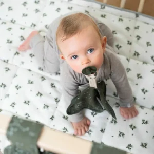 Noppies Boxkleden | Thuis<Boxkleed Blooming Clover Terry - Puritan Gray