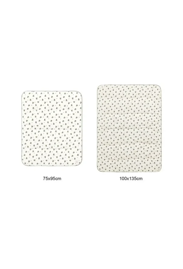 Noppies Boxkleden | Thuis<Boxkleed Blooming Clover Terry - Puritan Gray