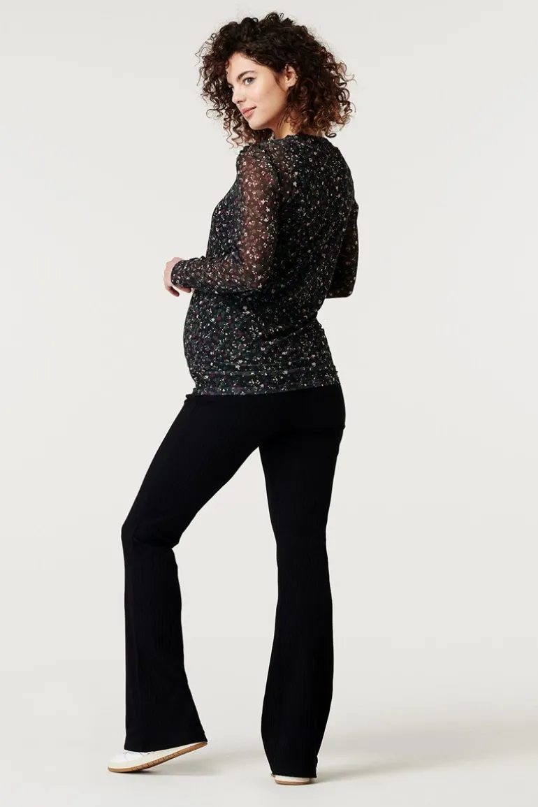 casual_broek_flared_botle_6.webp Noppies Broeken<Casual Broek Flared Botley - Black