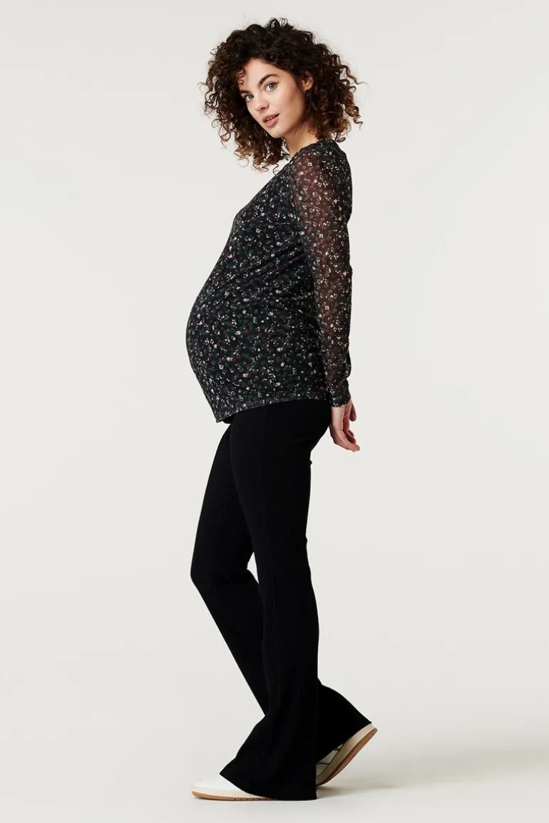 casual_broek_flared_botle_8.webp Noppies Broeken<Casual Broek Flared Botley - Black