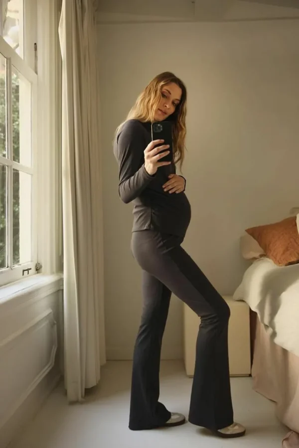 Noppies Flared | Broeken<Casual Broek Flared Heja - Forged Iron