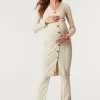 Noppies Broeken<Casual Broek Flared Ribknit - Oatmeal