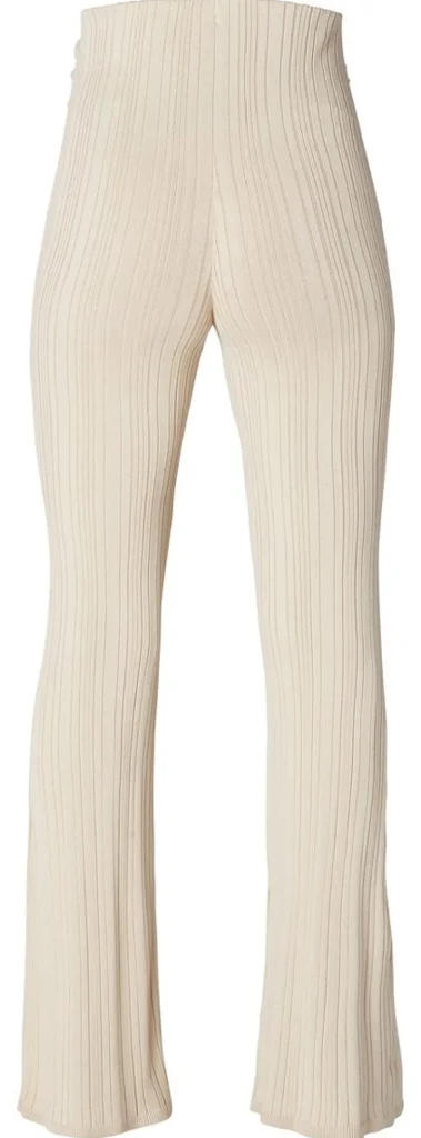 Noppies Broeken<Casual Broek Flared Ribknit - Oatmeal