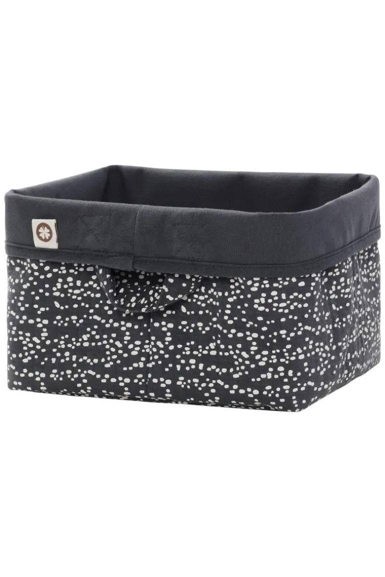 commode_mandje_fancy_dot__1.webp Noppies Commode Mandjes | Bad & Verzorging<Commode Mandje Fancy Dot Size M - Forged Iron