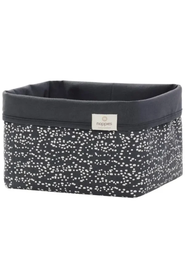 Noppies Commode Mandjes | Bad & Verzorging<Commode Mandje Fancy Dot Size M - Forged Iron