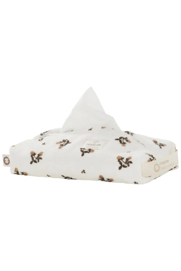 hoes_voor_babydoekje_bloo_1.webp Noppies Slabbetjes & Doekjes | Bad & Verzorging<Hoes Voor Babydoekje Blooming Clover 23x14x5cm - Jet Stream