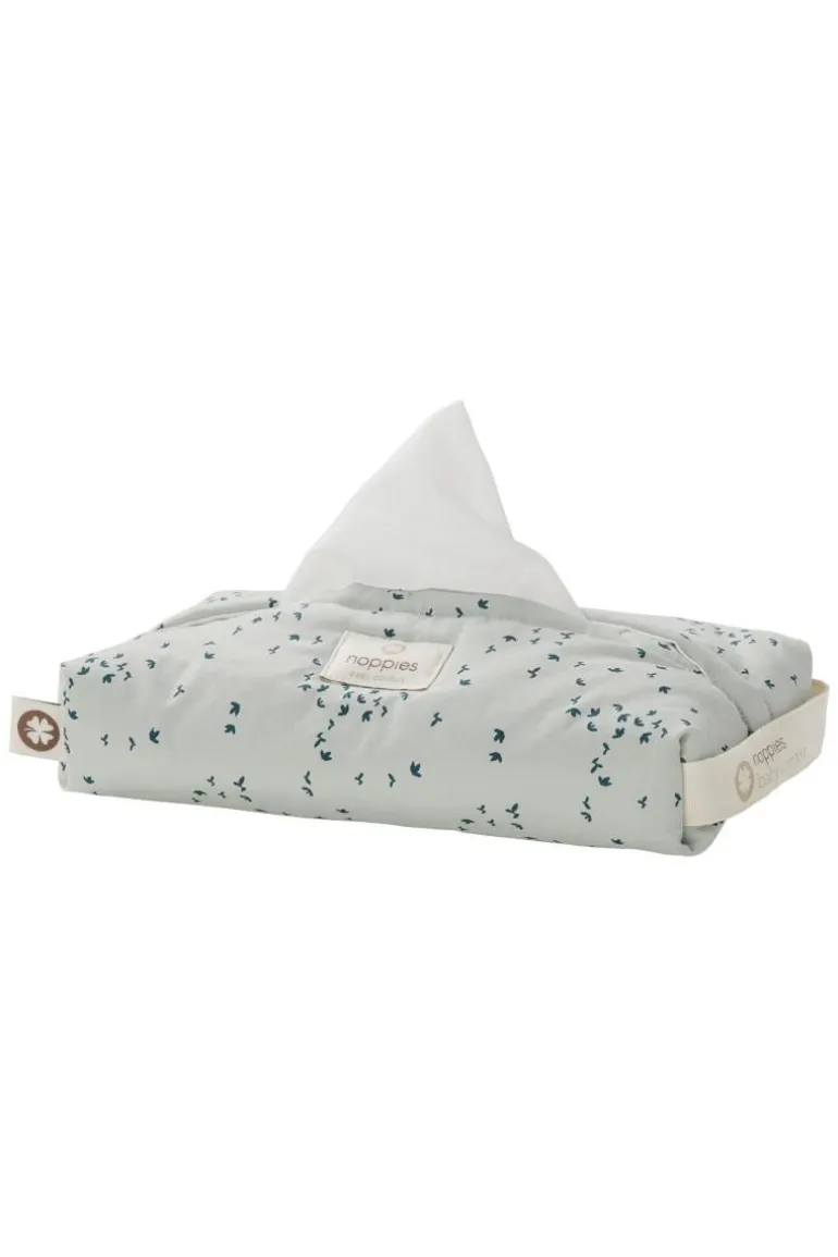 hoes_voor_babydoekje_bota_1-2.webp Noppies Slabbetjes & Doekjes | Bad & Verzorging<Hoes Voor Babydoekje Botanical - Puritan Gray