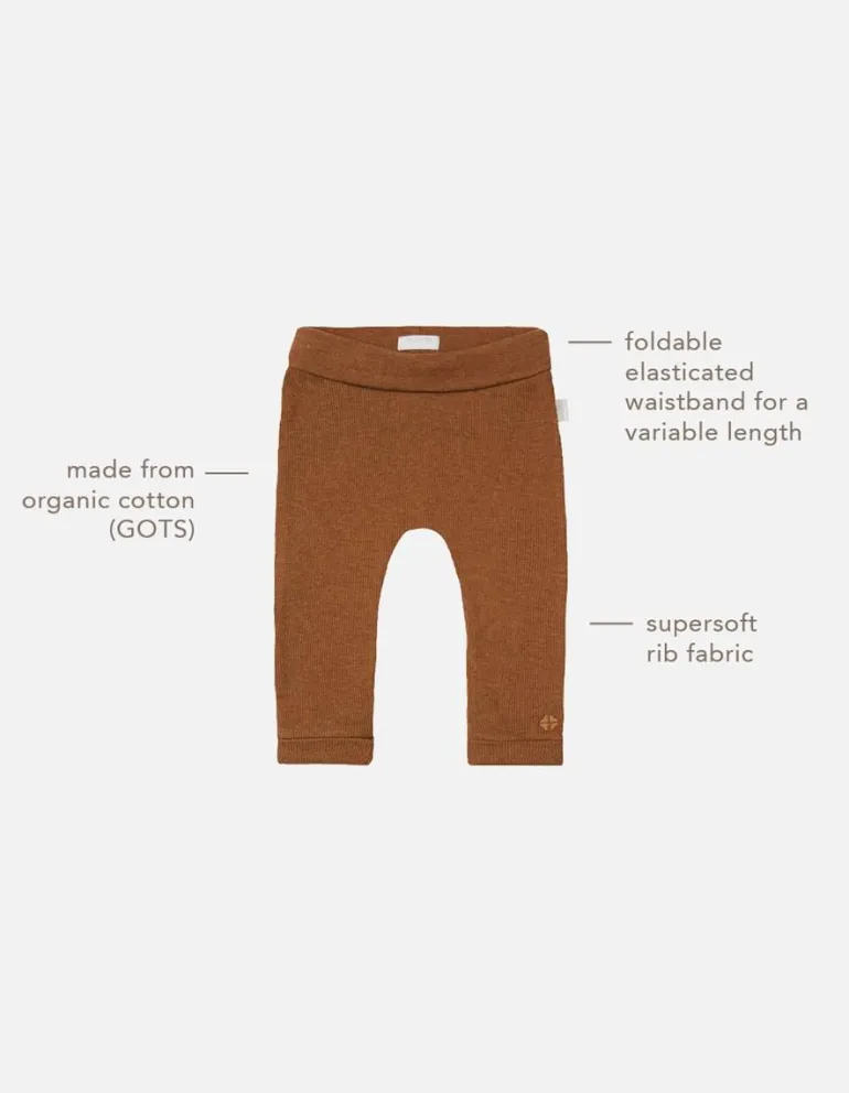 joggingbroek_naura__chipm_4.webp Noppies Broeken | Basics<Joggingbroek Naura - Chipmunk Melange