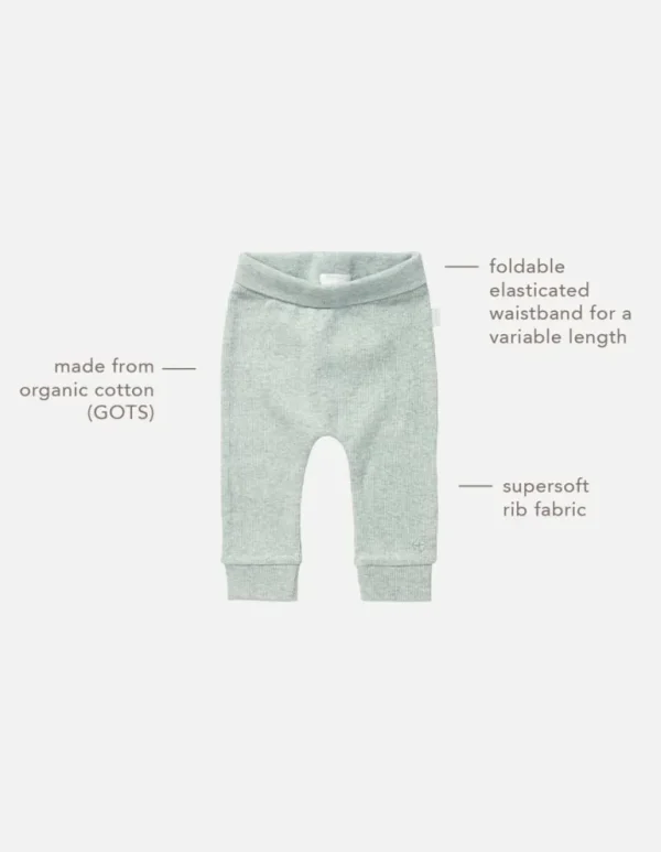 Noppies Broeken | Basics<Joggingbroek Naura - Grey Mint Melange