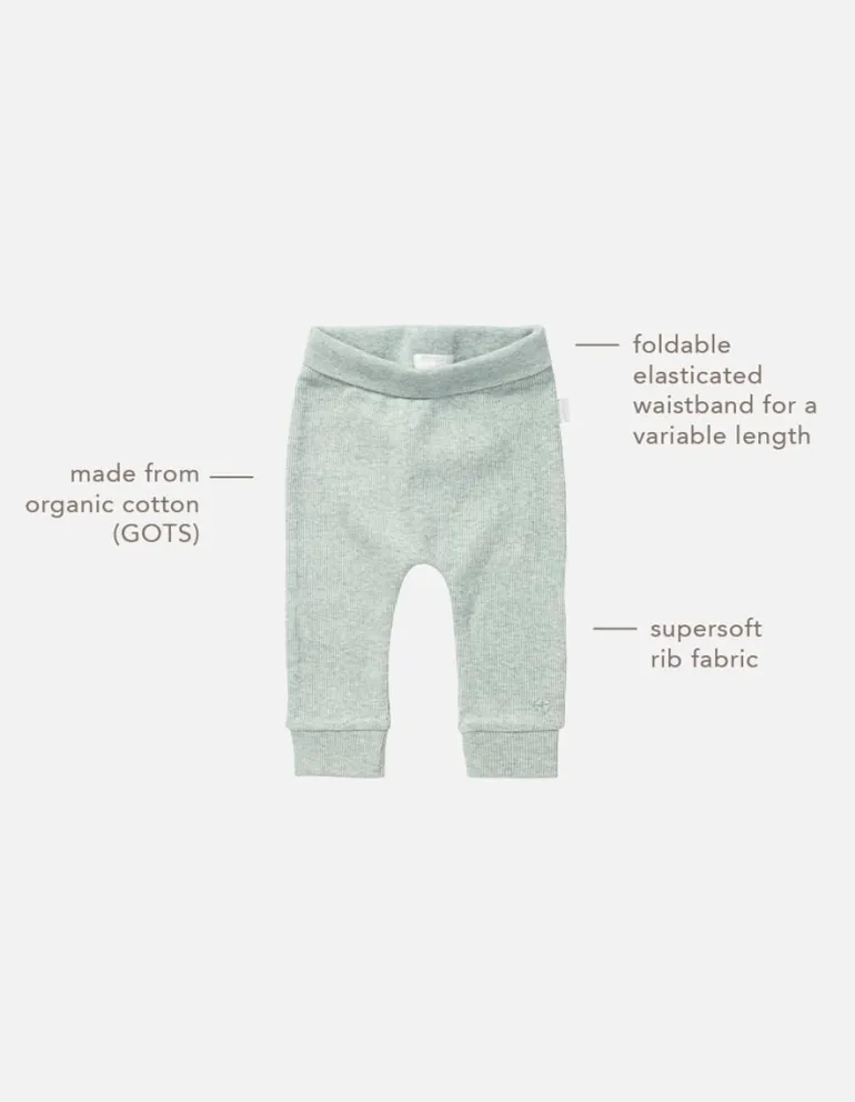 joggingbroek_naura__grey__2.webp Noppies Broeken | Basics<Joggingbroek Naura - Grey Mint Melange