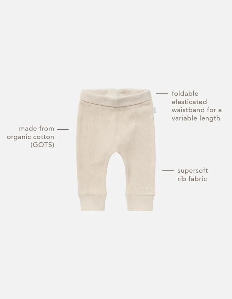 joggingbroek_naura__oatme_3.webp Noppies Broeken | Basics<Joggingbroek Naura - Oatmeal