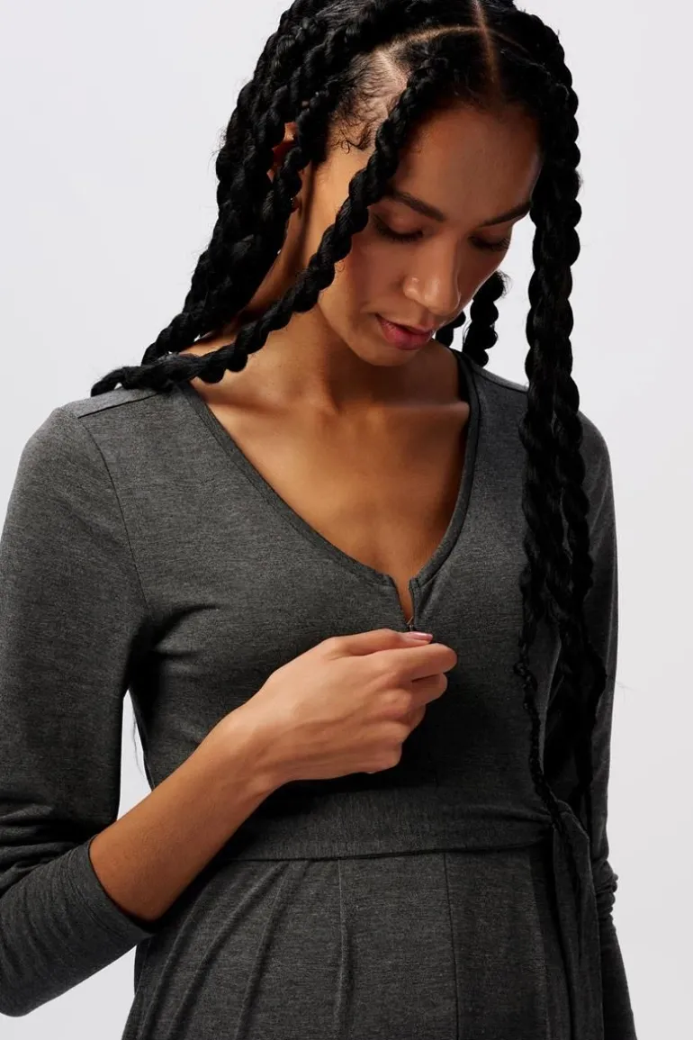 jumpsuit__anthracite_mela_5.webp Noppies Jumpsuits | Jumpsuits<Jumpsuit - Anthracite Melange