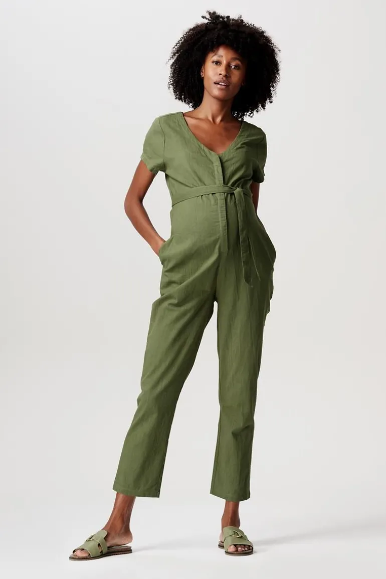 jumpsuit__olive_green_6.webp Noppies Jumpsuits | Broeken<Jumpsuit - Olive Green