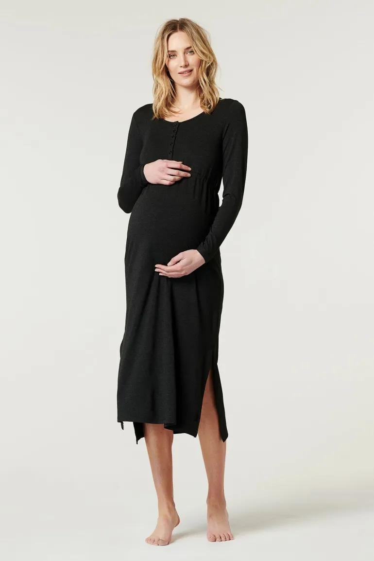jurk__anthracite_melange_0.webp Noppies Jurken<Jurk - Anthracite Melange