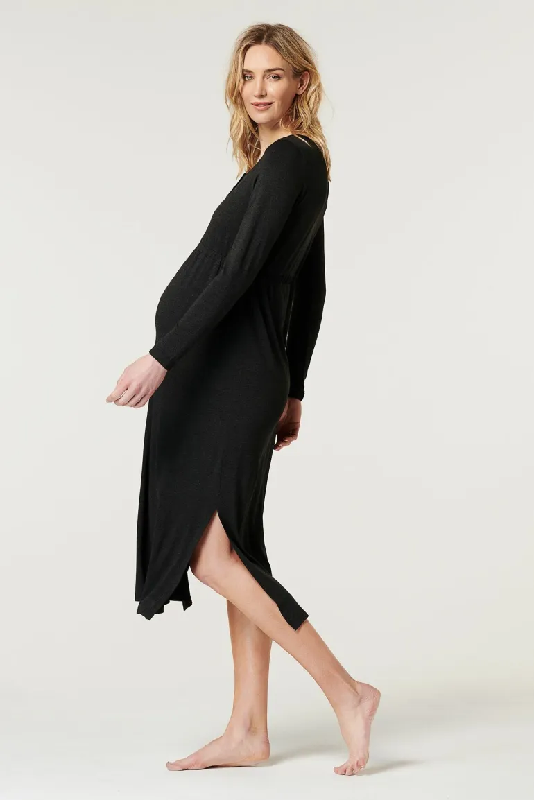 jurk__anthracite_melange_15.webp Noppies Jurken<Jurk - Anthracite Melange